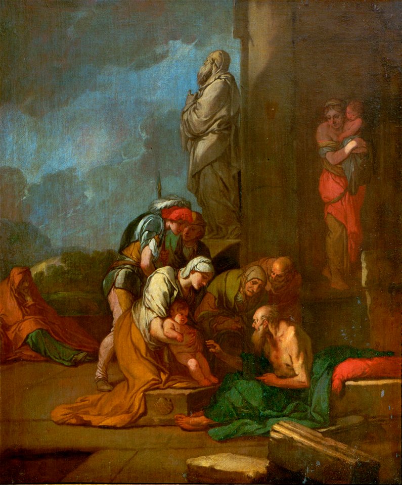 Giulio Carpioni - Nymphe Liriope bringt ihren Sohn Narcissus zu Tiresias - GG 1646 - Kunsthistorisches Museum