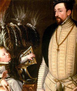 Giuseppe Arcimboldo - Maximilian II, His Wife and Three Children (detail) - WGA0798
