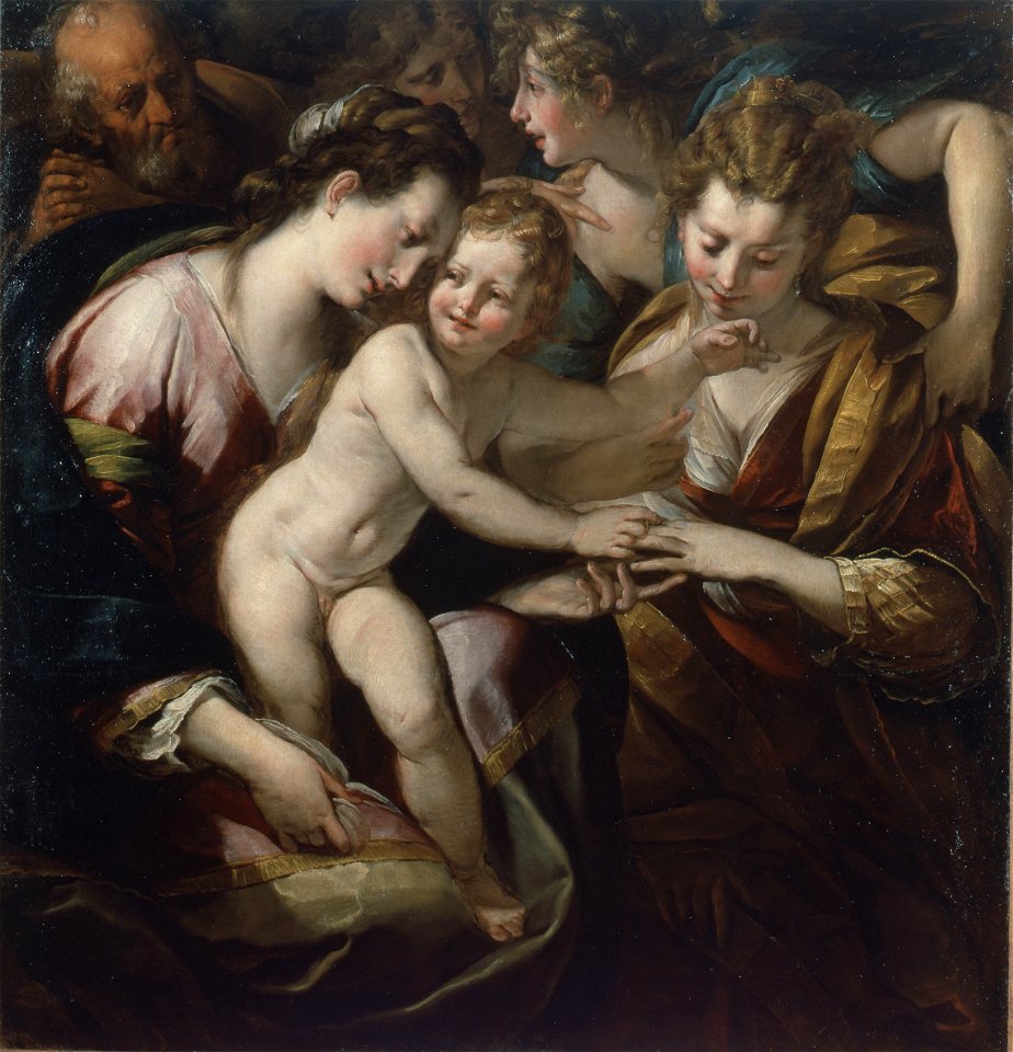 Giulio Cesare Procaccini - The Mystic Marriage of St Catherine - WGA18431