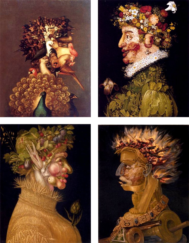 Giuseppe Arcimboldo - Pairs of Allegories - WGA00830