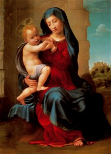 Giuliano Bugiardini - Virgin and child - Google Art Project. Free illustration for personal and commercial use.