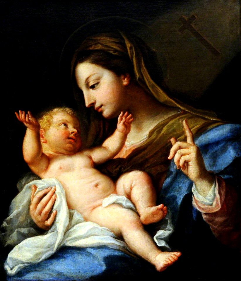 Giuseppe Bartolomeo Chiari (1654-1727) (attributed to) - The Virgin Showing the Christ Child the Cross - 290213 - National Trust