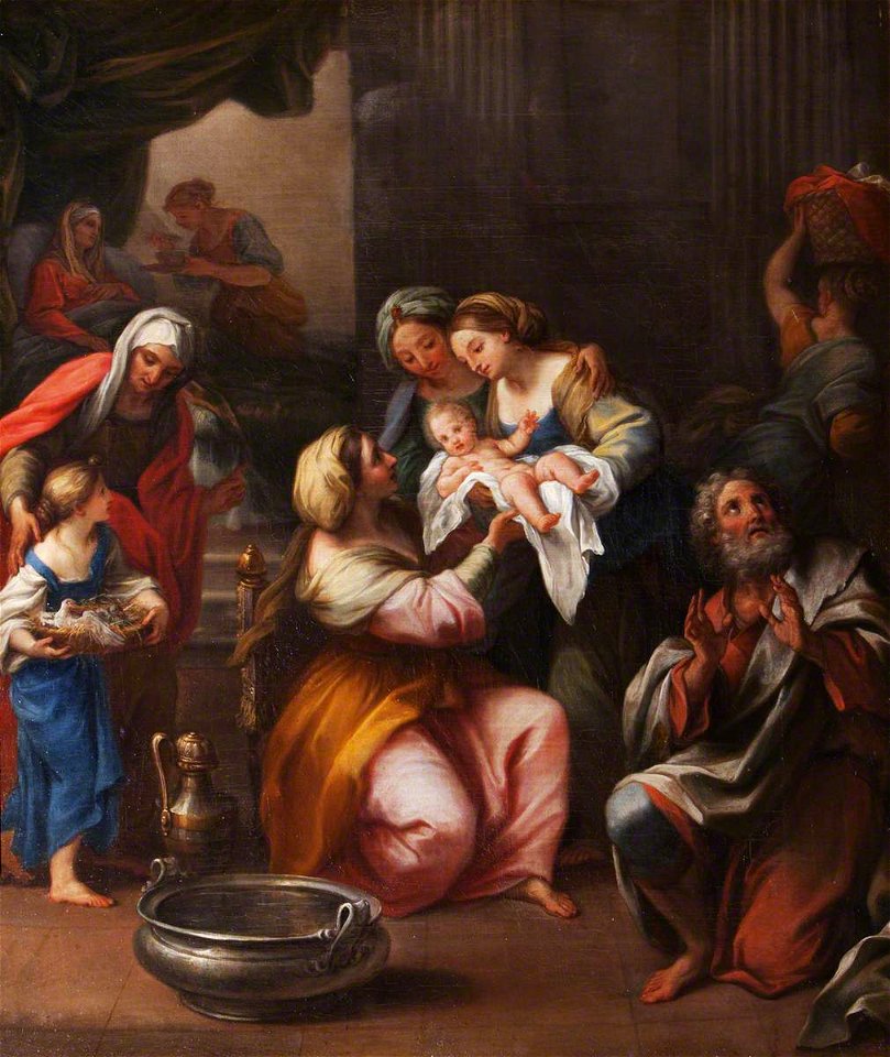 Giuseppe Bartolomeo Chiari (1654-1727) - The Birth of the Virgin - 436010.1 - National Trust