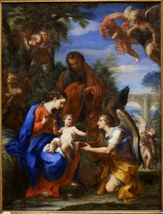 Giuseppe Bartolomeo Chiari - The Rest on The Flight into Egypt - KMSsp27 - Statens Museum for Kunst