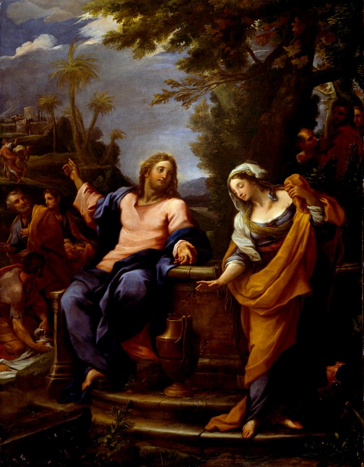 Giuseppe Bartolomeo Chiari - Christ and the Samaritan Woman - BF.1980.5 - Museum of Fine Arts