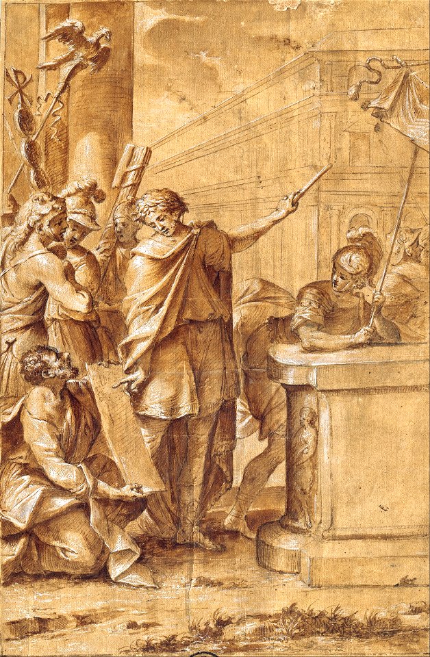 Giuseppe Belloni - Constantine the Great Commissions the Building of the Basilica of S. Giovanni in Laterano - Google Art Project