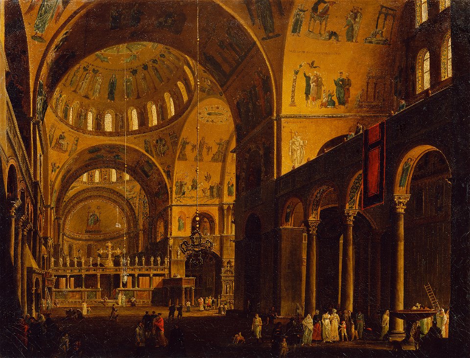 Giuseppe Borsato - Das Innere von San Marco - 2759 - Österreichische Galerie Belvedere