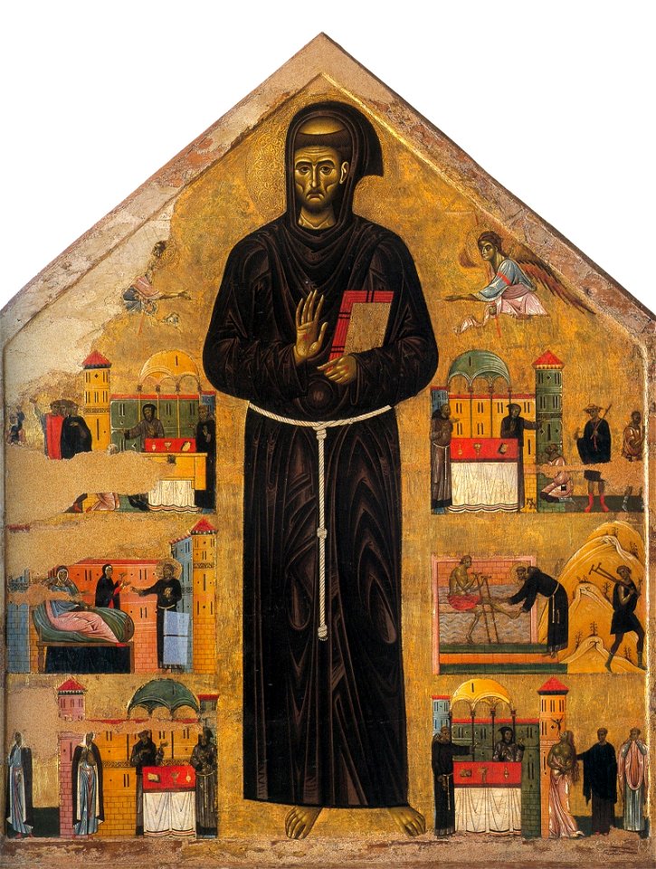 Giunta Pisano. St. Francisc and six stories from his life. Ca. 1250-60. Museo San Matteo, Pisa