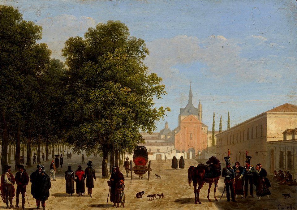 Giuseppe Canella the Elder - View of the Convento de Los Agustinos Recoletos, Madrid (one of a pair) - 2016.6.2 - Museum of Fine Arts, Houston
