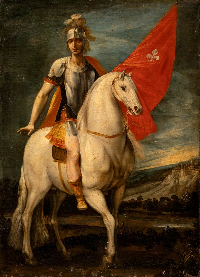 Giuseppe cesari il cavaliere darpino saint louis of toulouse on horseb115101)