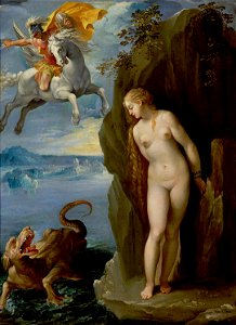 Giuseppe Cesari, gen. Cavaliere d’ Arpino, , Kunsthistorisches Museum Wien, Gemäldegalerie - Perseus befreit Andromeda - GG 137 - Kunsthistorisches Museum. Free illustration for personal and commercial use.