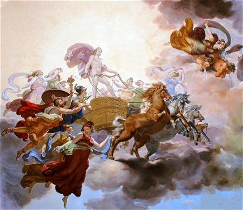 Giuseppe Collignon - Prometheus Steals Fire from Apollo's Sun Chariot, 1814