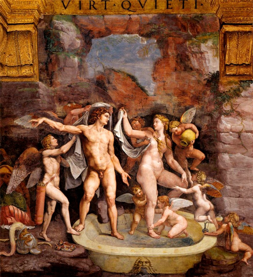 Giulio Romano - Venus and Mars Bathing - WGA09568