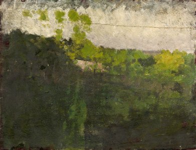 Giuseppe de Nittis Der Teich im Bois de Boulogne c1875 verso Studie