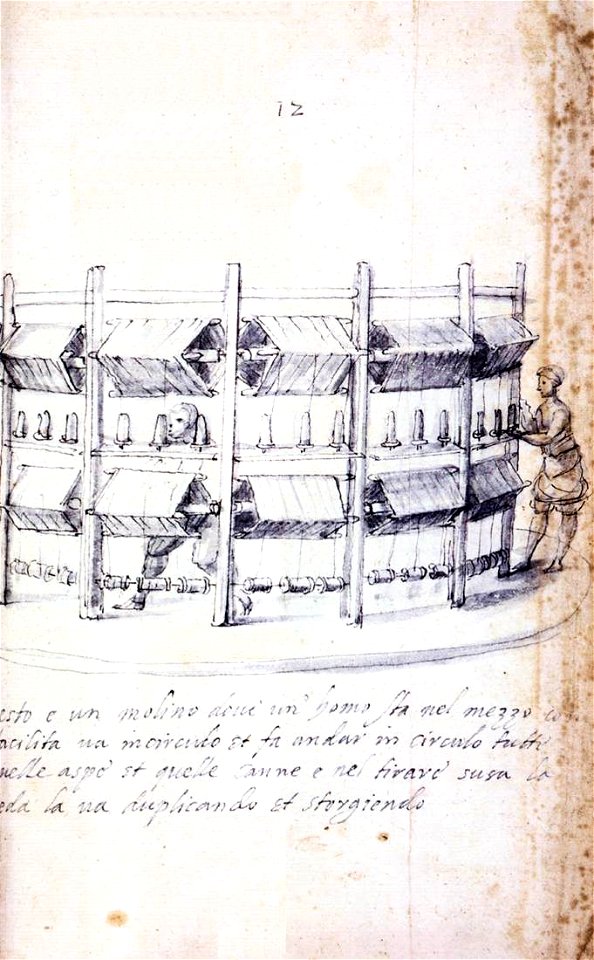 Giuseppe Arcimboldo - Treatise on Silk Culture and Manufacture (Series of Thirteen Drawings, No. 12) - WGA00925