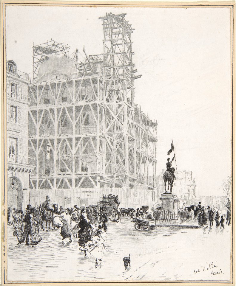 Giuseppe de Nittis, Place des Pyramides, Paris, ca. 1883
