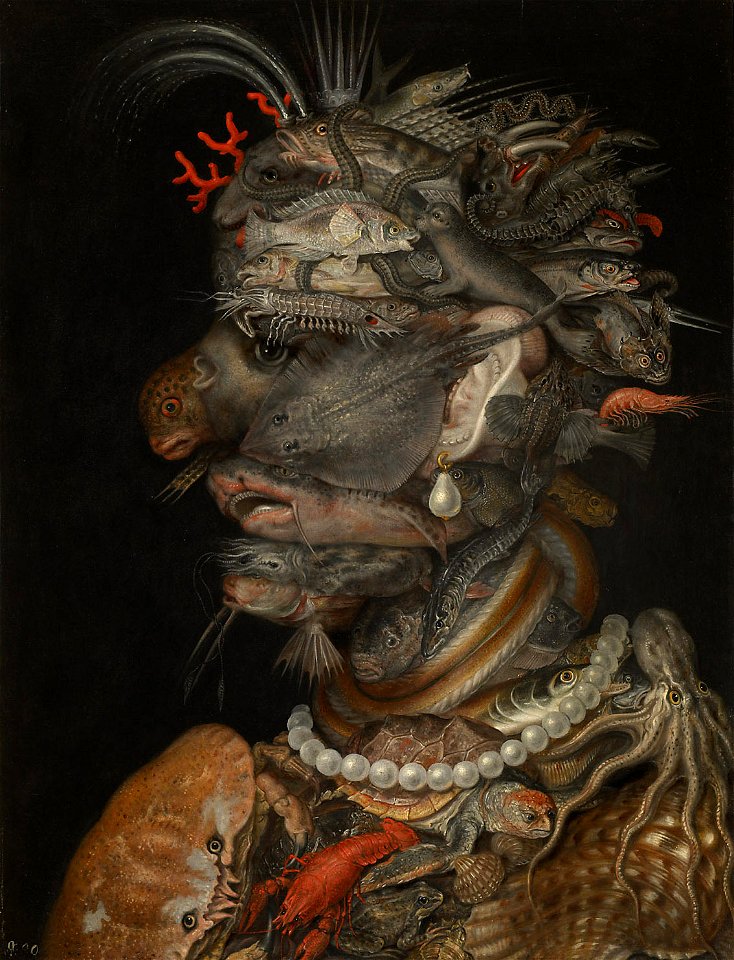 Giuseppe Arcimboldo, , Kunsthistorisches Museum Wien, Gemäldegalerie - Wasser - GG 1586 - Kunsthistorisches Museum