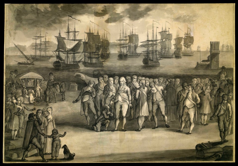 Giuseppe Gianni - Embarque do Príncipe Regente D. João VI para o Brasil
