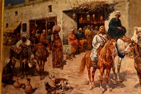 Giuseppe Gabani - Cavaliers devant la boutique d'un brocanteur 04