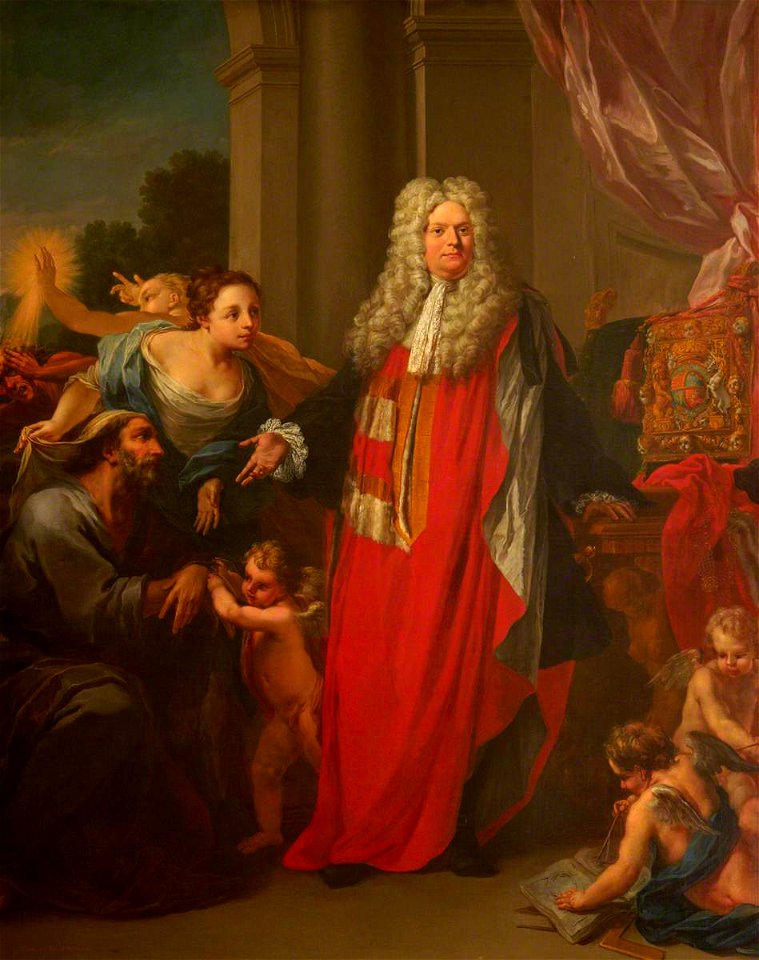 Giuseppe Grisoni (1699-1769) - Allegorical Portrait of Thomas Parker (1666–1732), 1st Earl of Macclesfield - 1530096 - National Trust