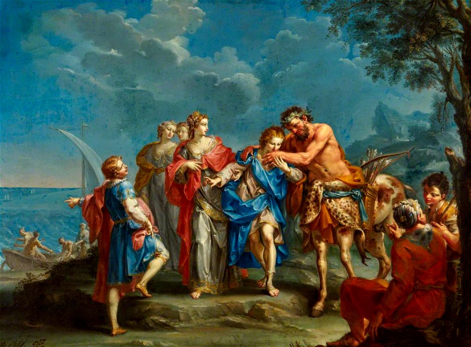 Giuseppe Marchesi (1699-1771) - Achilles Takes Leave of the Centaur Chiron - 1530077 - National Trust