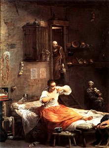 Giuseppe Maria Crespi - Searcher for Fleas - WGA05771