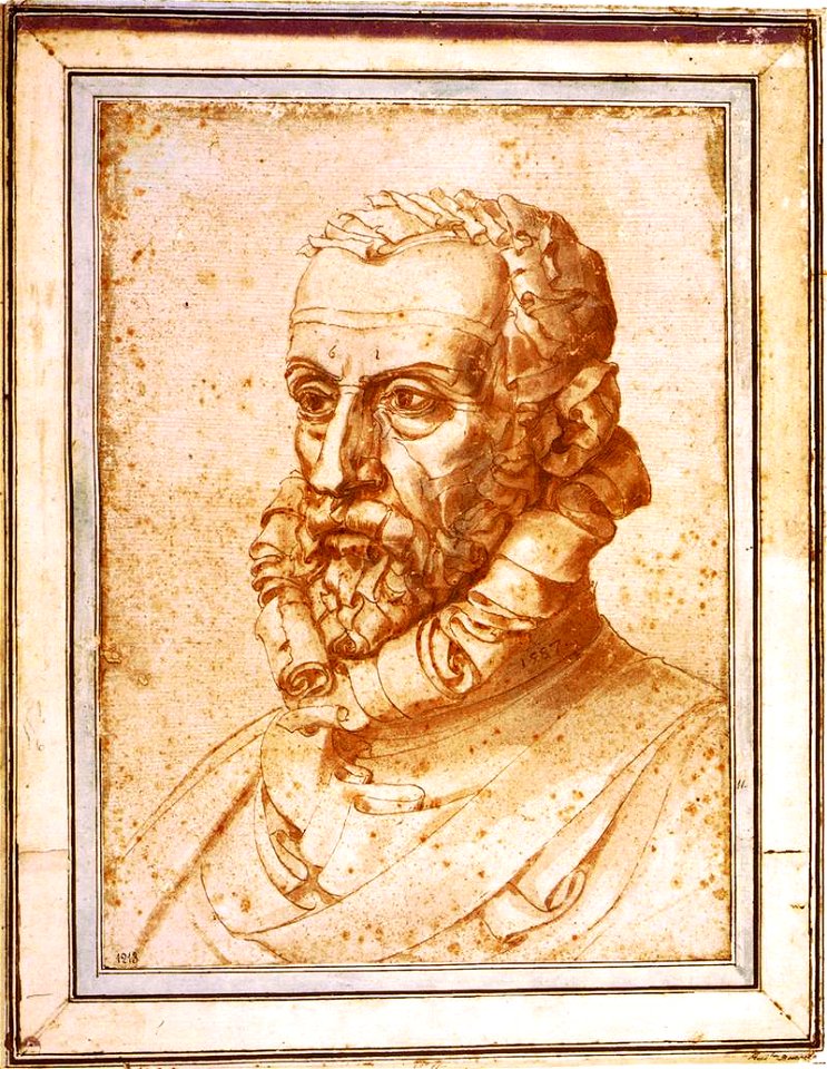 Giuseppe Arcimboldo - Self-Portrait on Paper - WGA00928