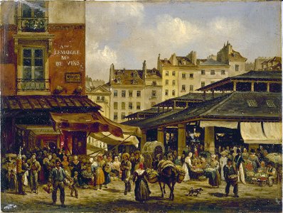 Giuseppe Canella - Les Halles et la rue de la Tonnellerie - P34 - Musée Carnavalet