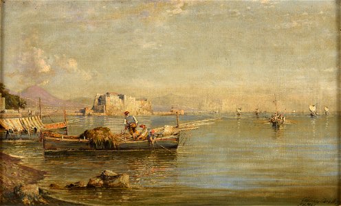 Giuseppe Carelli Fishermen in the Gulf of Naples
