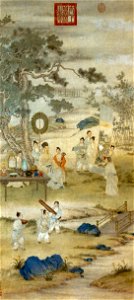 Giuseppe Castiglione - Emperor Qianlong inspects paintings