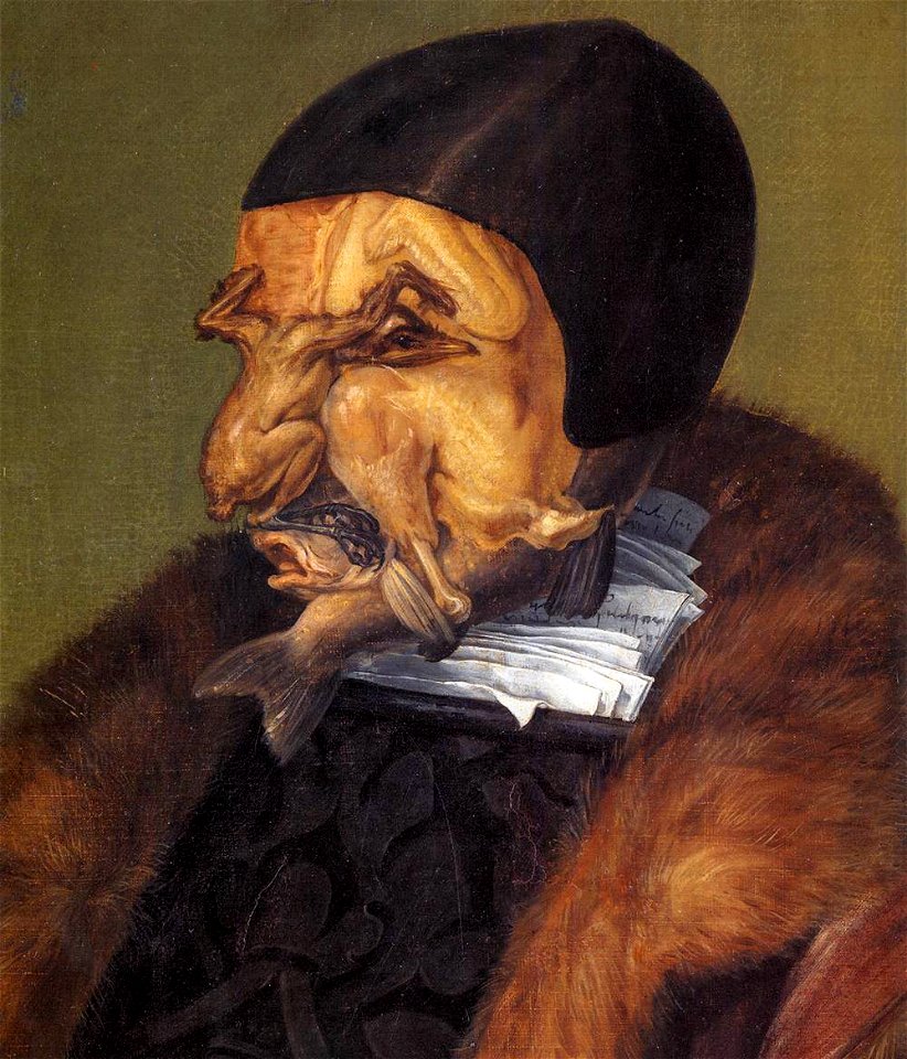 Giuseppe Arcimboldo - The Jurist (detail) - WGA00838