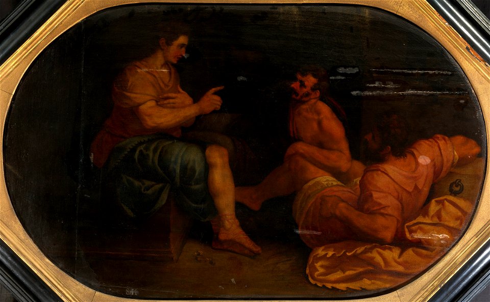 Giuseppe Porta, known as Giuseppe Porta Salviati (1520-75) - Joseph Interprets the Dreams of Pharaoh's Butler and Baker - RCIN 402907 - Royal Collection