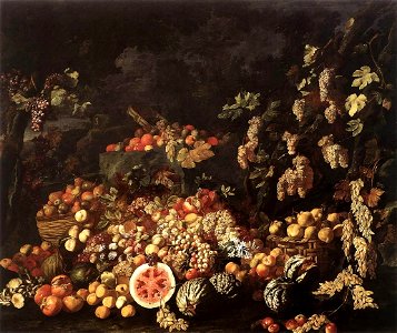 Giuseppe Recco - Still-Life with Fruit and Flowers - WGA19027