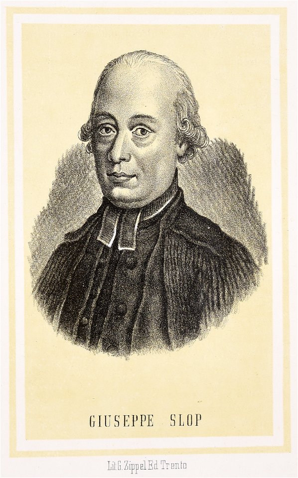 Giuseppe Slop, Trento, Giovanni Zippel, 1883