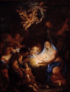 Giuseppe Bartolomeo Chiari - The Adoration of the Shepherds - KMSsp28 - Statens Museum for Kunst