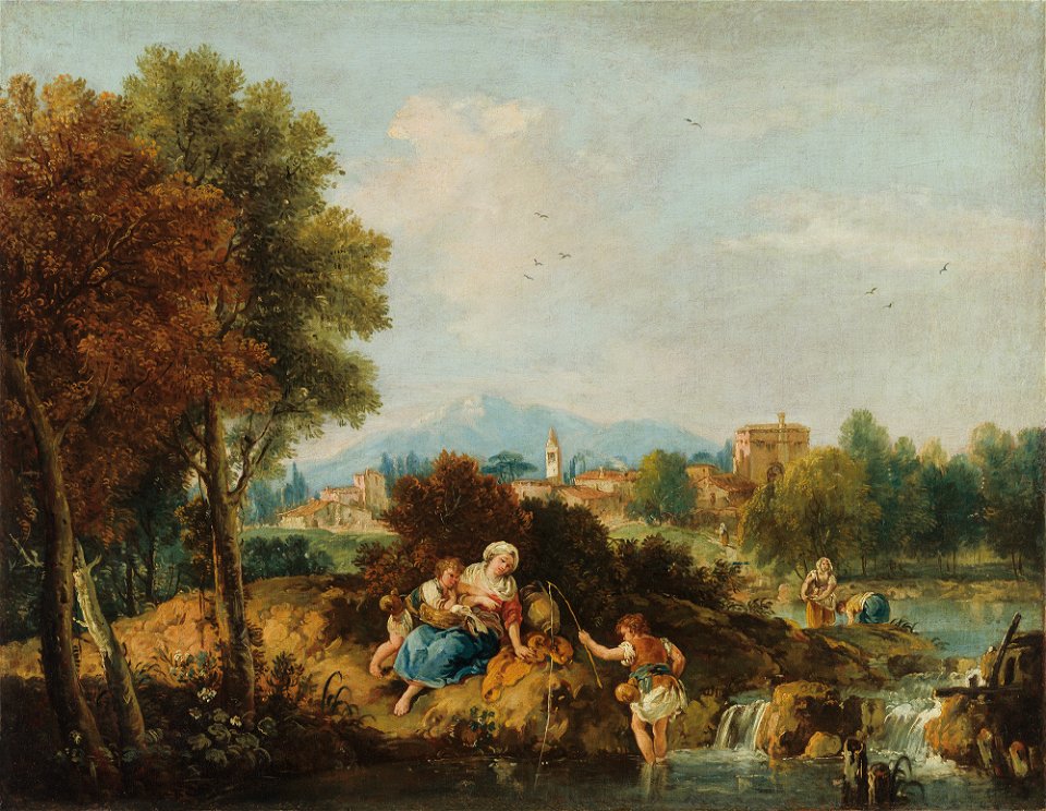 Giuseppe Zais - By the Stream - P17e40 - Isabella Stewart Gardner Museum
