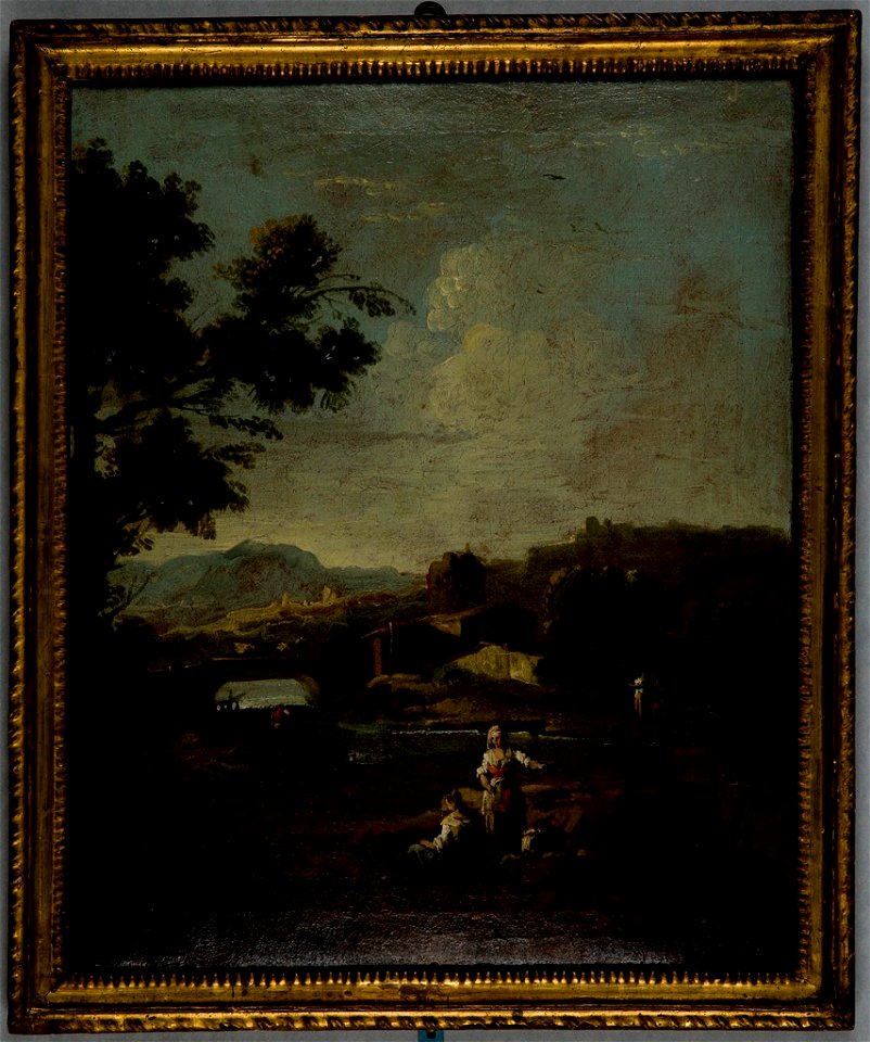 Giuseppe Zais - Landscape with Figures - 1920.34 - Fogg Museum
