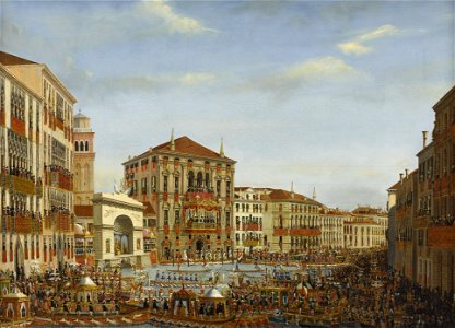 Giuseppe Borsato - Napoleon I Presiding over a Regatta in Venice in 1807 - WGA02481