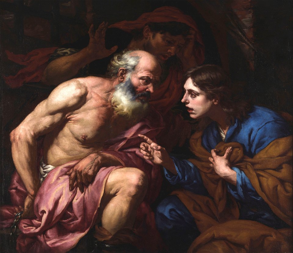 Giuseppe interpreta i sogni in prigione - Langetti