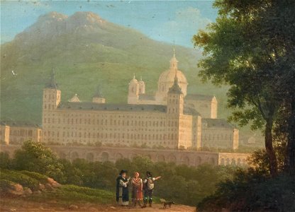 Giuseppe Canella - A view of the Escorial