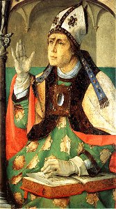 Giusto di Gand (Joos van Wassenhove), sant'agostino
