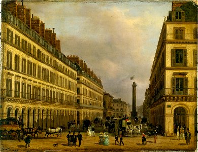 Giuseppe Canella - La rue de Castiglione - P1078 - Musée Carnavalet