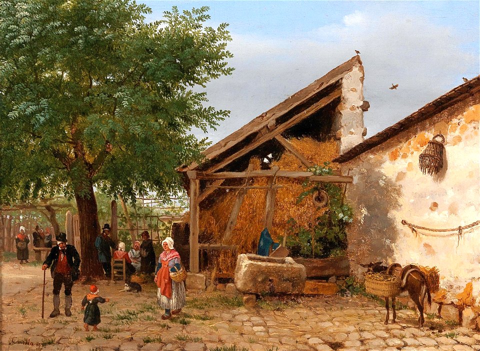 Giuseppe Canella - Scene of Italian Folk Life