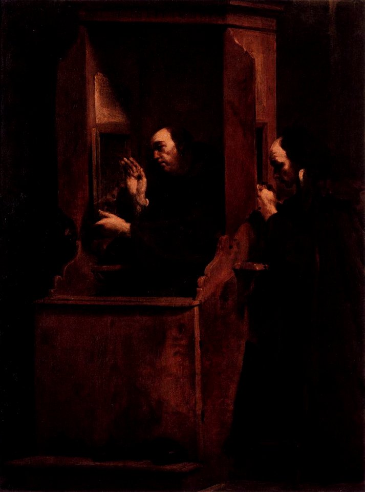 Giuseppe Maria Crespi - Confession - WGA05764