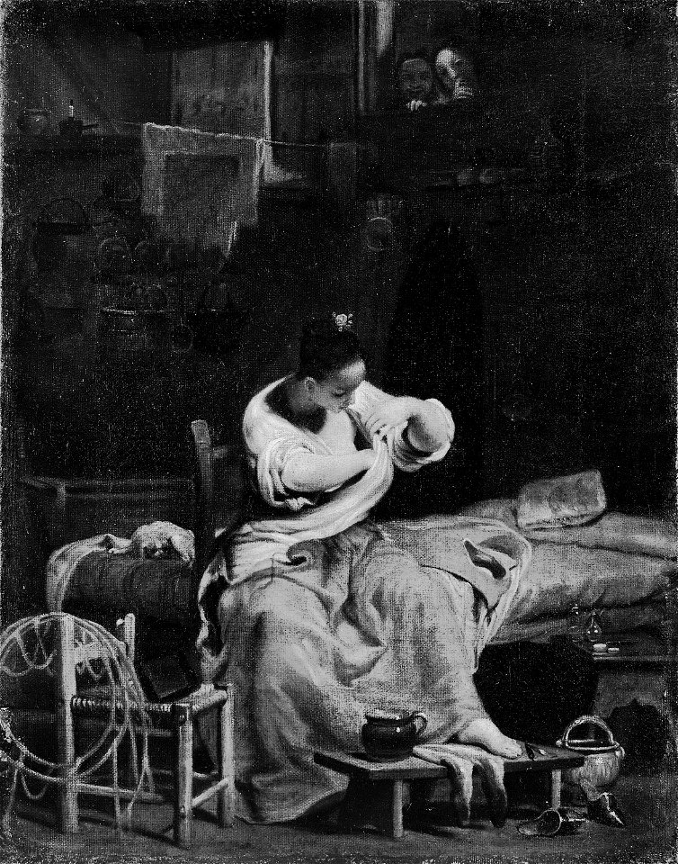 Giuseppe Maria Crespi - Woman Looking For Fleas - 1947.63 - Art Institute of Chicago