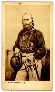 Giuseppe Garibaldi, c. 1860-1870. Free illustration for personal and commercial use.