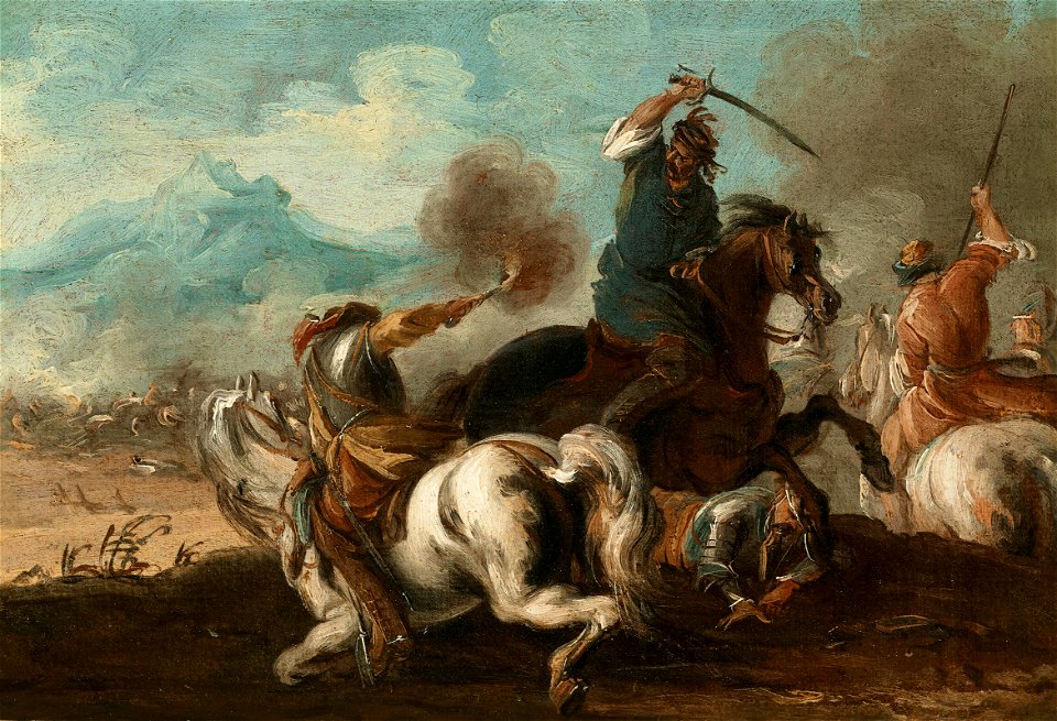 Giuseppe Zais - Battle scene