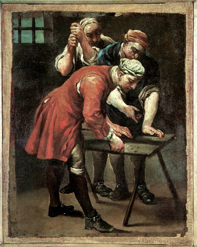 Giuseppe Maria Crespi - Dice Players - WGA05756