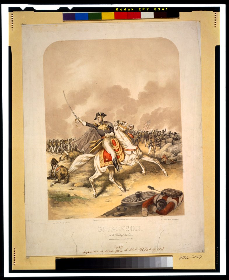 Gl. Jackson-At the Battle of New Orleans - comp. and on stone by C. Severin. LCCN98516758