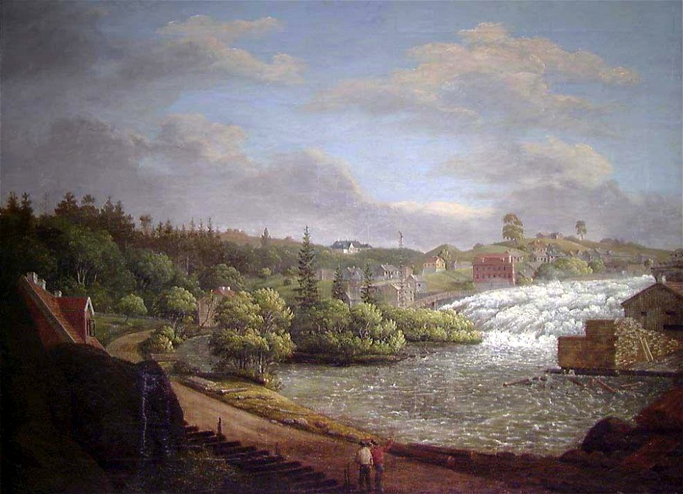 Ferdinand Gjøs - Norwegian Landscape with Waterfall - NG.M.03072 - National Museum of Art, Architecture and Design